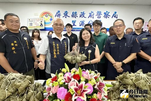 里港警友會「端午送粽」慰勞辛勞員警