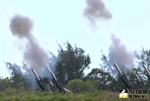 第4作戰區重砲射擊「高射界」展現精準火力