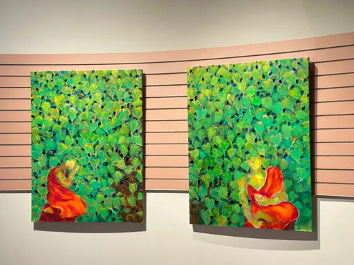 蔣勳《祇樹給孤獨園》書畫作中央書局展出