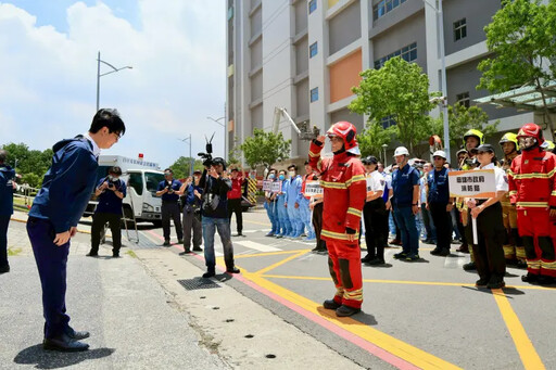 楠梓科技園區搶救演習提升防災韌性