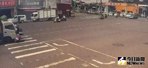 機車騎士斑馬線鬼切竄出 遭直行貨車撞飛亡