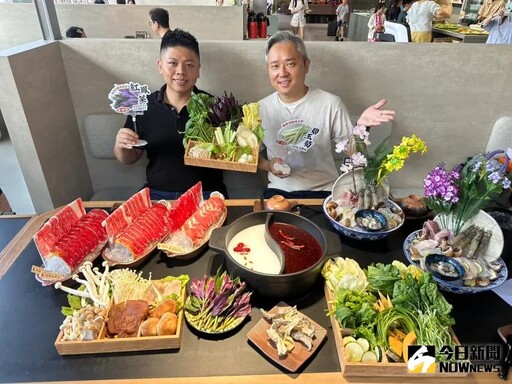 全台唯一冒香香「白粥底+紅麻辣」雙鍋組合