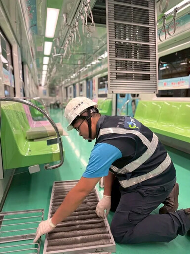 台中捷運濾網「對摺再對摺」守護清新空氣