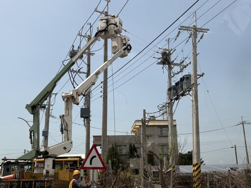 復電逾99.9% 台電嘉義努力點亮燈火也為用電安全把關