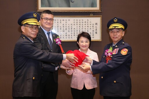 中市新卸任警察局長布達交接 盧秀燕:攜手打造更安全宜居環境