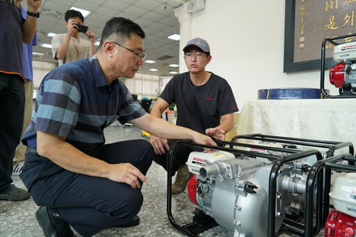颱風淹水經驗後 鹿港鎮獲捐5部機動式抽水機