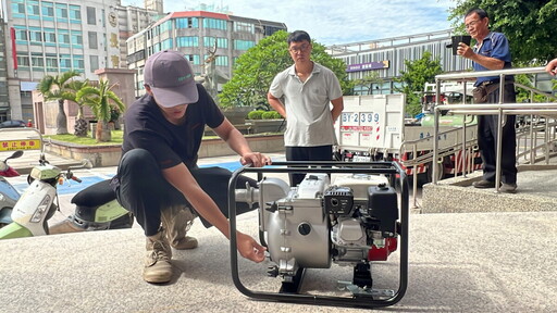 颱風淹水經驗後 鹿港鎮獲捐5部機動式抽水機
