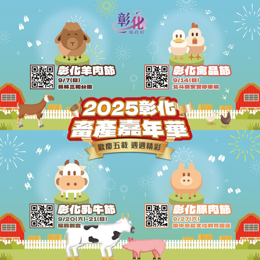 彰化畜產嘉年華五週年 五場活動美食趣味一次嗨
