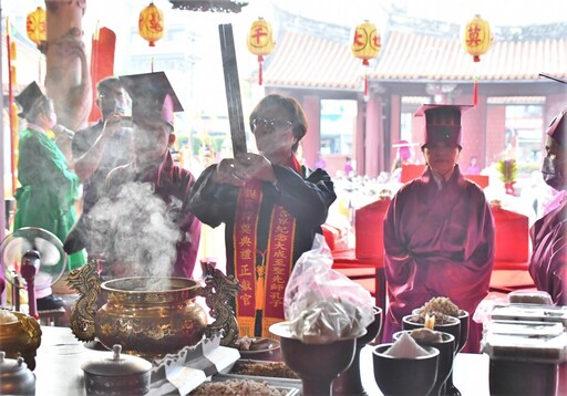 孔子誕辰2575週年 彰化孔廟釋奠典禮莊嚴登場