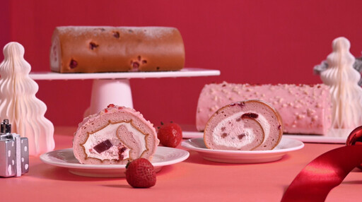 亞尼克「草莓脆皮巧克力生乳捲」粉嫩吸睛登場