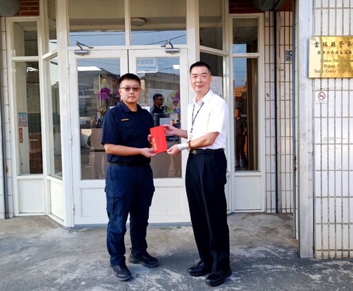 雲林警急救輕生女子 英勇行動獲頒慰問獎勵金