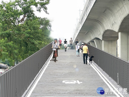 串連綠空廊道最後一哩路 潭子環中東路自行車跨橋開工