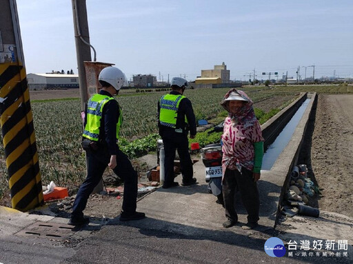 伸港鄉蒜頭盛產 警方護農民心血啟動「護農專案」