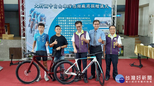 彰化大村國中自行車隊成軍2年 全中運獲2銅交出亮眼成績