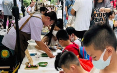 國際青年商會在大里藝術廣場 辦親子活動和園遊會