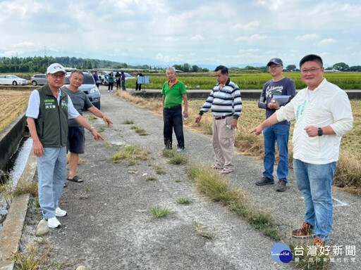 蔡其昌、施志昌爭取317萬修復農路 預計十月完工