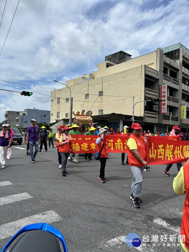 關公薪火抵雲林 5尊大陸關聖帝君駐駕四湖參天宮