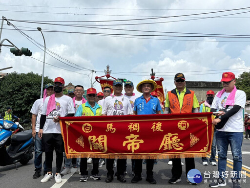 關公薪火抵雲林 5尊大陸關聖帝君駐駕四湖參天宮