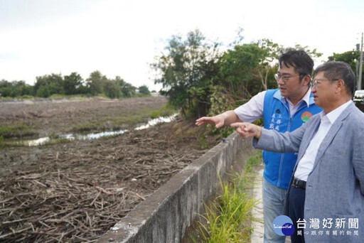 防患雨季、汛期 竹北牛埔溪600米河道疏伐完成