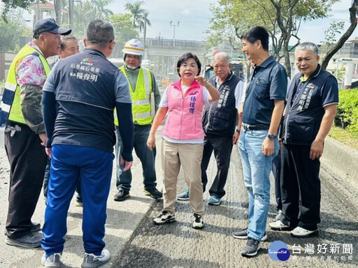 后里三豐路路面老化 楊瓊瓔攜手陳本添爭取4400萬元經費改善