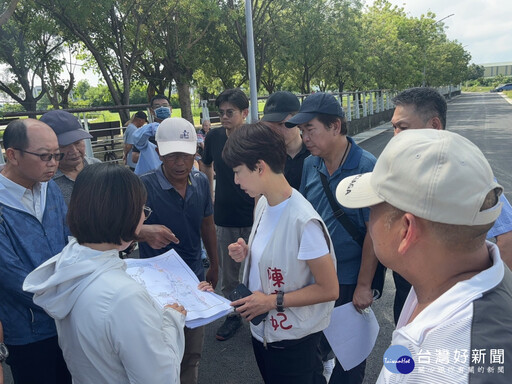 南市安南區五塊寮逢雨必淹 立委陳亭妃要求一週內完成排水改善