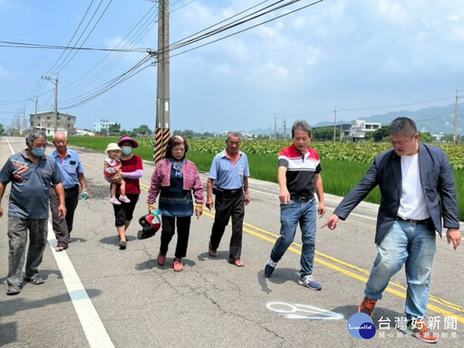 增進行車安全 民代爭取308萬進行外埔土城路路平工程