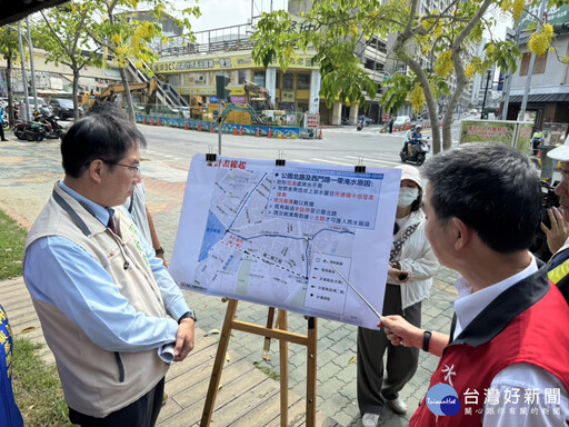 改善民德國中周邊地區淹水問題 南市府加速趕辦公園北路箱涵工程