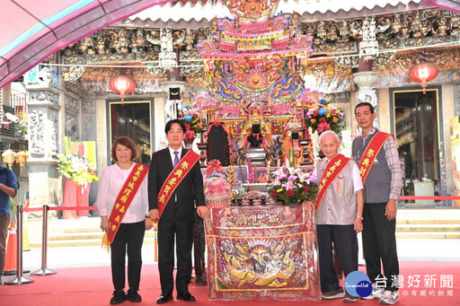 重現百年前「三神共祭」 嘉義城隍夜巡賴清德參與起駕