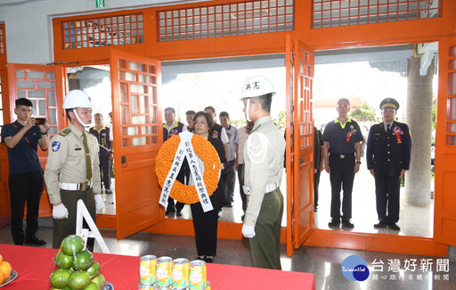 彰化縣各界秋祭國殤 表彰救援同袍殉職士官長張晁毓入祀忠烈祠