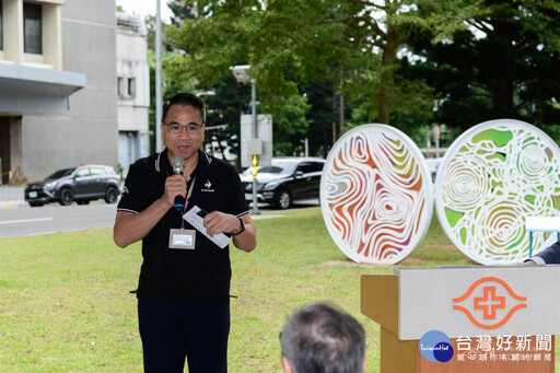 留駐「汲光片羽」 林口長庚攜手桃市文化局佈展地景藝術