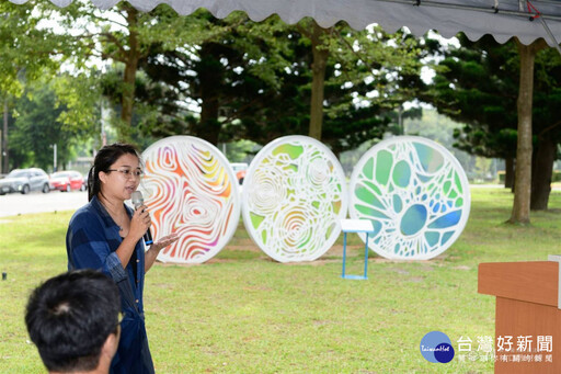 留駐「汲光片羽」 林口長庚攜手桃市文化局佈展地景藝術