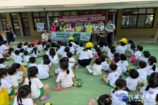 配合國家防災日 佳里辦幼兒園地震避難演練