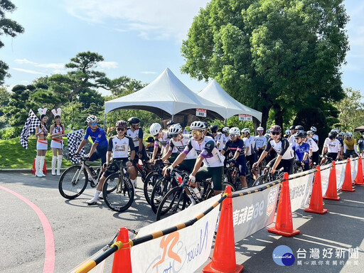 96自由車聯賽—彰化站登場 600位永靖鄉親組啦啦隊嗨翻車友