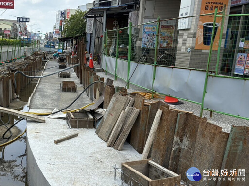 改善永康中正南路淹水問題 規劃改建箱涵式側溝