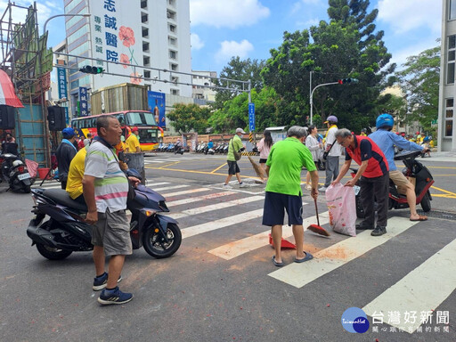 迅速恢復市容 迎媽祖結束即時清理高效率