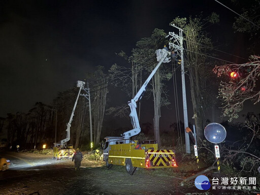 山陀兒重創高雄停電戶數高達20萬戶 高市府協助台電搶修 九成五已復電