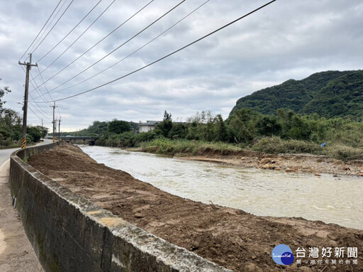 萬里、金山多處河川堵塞及設施損毀 侯友宜視察搶災進度盼加速復建工作