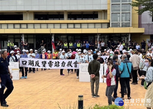 謝厝升壓站強行施工 雲林口湖自救會向縣府陳情