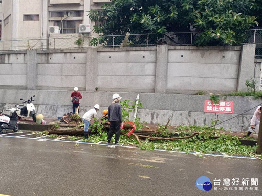 防颱應變不停歇 竹市嚴加戒備加速排除災害