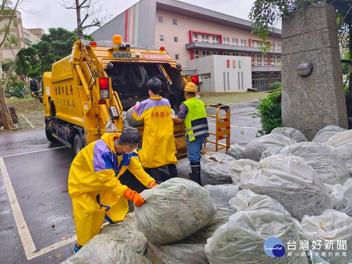 桃園各區清潔中隊全體動員 儘速恢復市容環境整潔