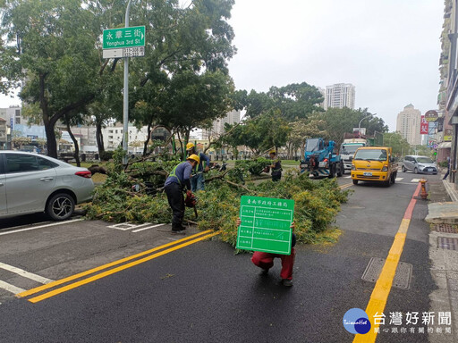 康芮颱風強襲臺南 工務局：已迅速排除恢復市容