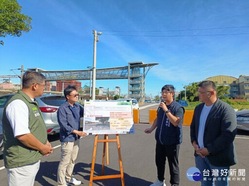 議員施志昌爭取210萬 為大甲後火車站停車場新增停車格與改善周邊排水