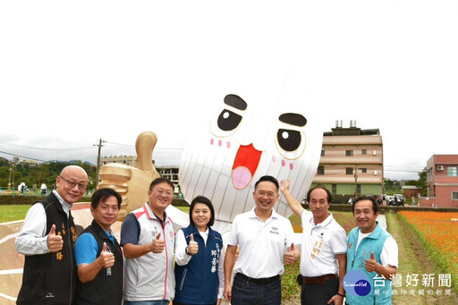 大溪水岸花卉農遊 蘇俊賓：賞遊美麗花海並支持桃園好農