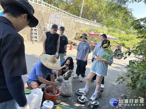 大葉USR 創作白沙坑糖鐵隧道3D地景彩繪 為社區營造新亮點