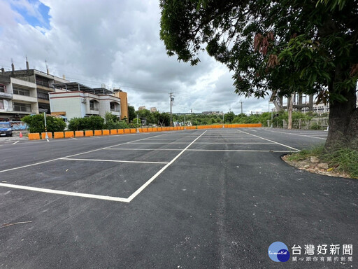 紓解大甲市區停車壓力 火車站後站及壘球運動園區新增近170個停車格