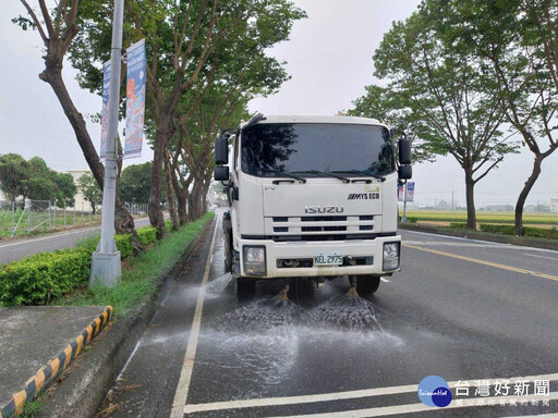 迎接馬拉松賽 南市環保局加強洗街巡查抑制揚塵