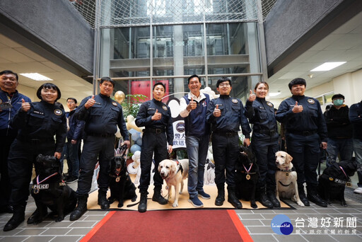 6隻功勳警犬光榮退役 新北致上最崇高感謝