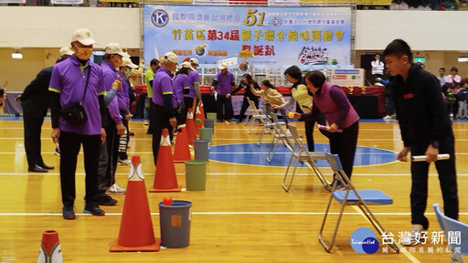 同濟會趣味運動嘉年華登場 新竹市體育館洋溢節慶氣氛