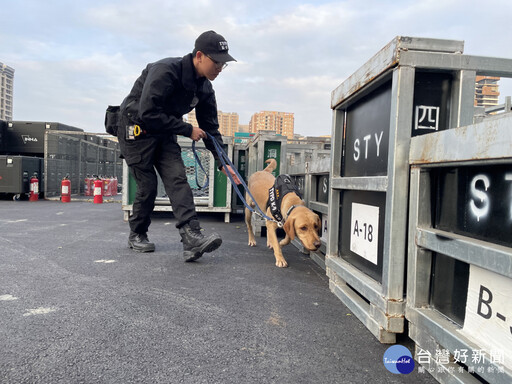 2025跨年晚會 中壢警分局偕警犬隊初登板守護安全