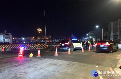 跨年夜封鎖永安漁港出入口 楊梅警嚴打飆車族與交通違規